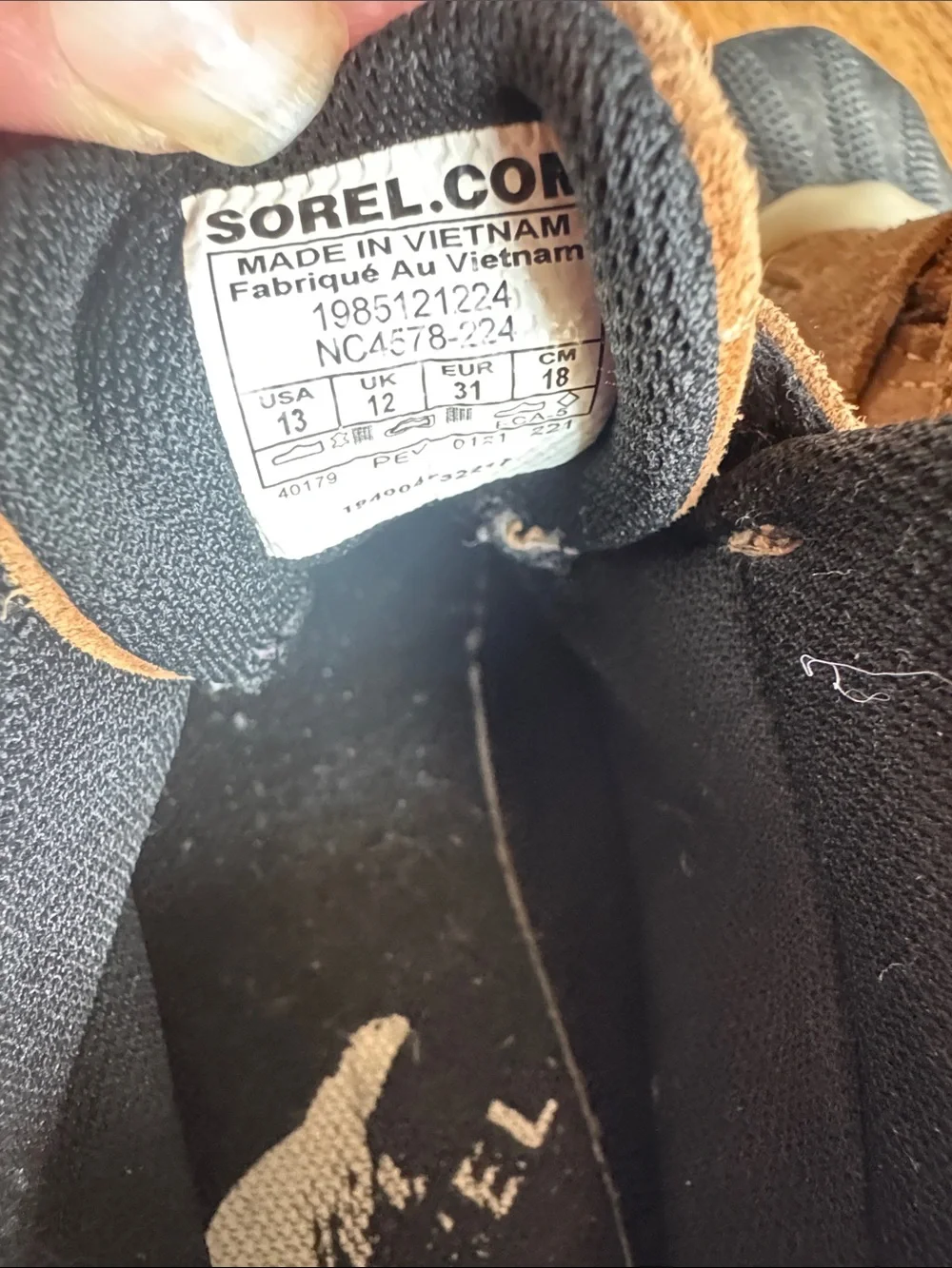 Sorel Brown and Black Kids Waterproof Suede Boot Sneakers